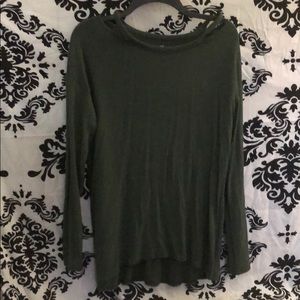 Green American Eagle plush sweater